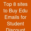 Top 8 sites to Buy Edu Emails for Student Discount