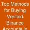Top Methods for Buying Verified Binance Accounts in 2026