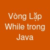 Vòng Lặp While trong Java