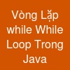 Vòng Lặp while (While Loop) Trong Java
