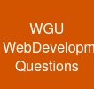 WGU Web-Development-Applications Questions
