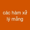 các hàm xử lý mảng