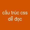 cấu trúc css dễ đọc