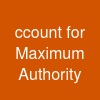ccount for Maximum Authority