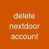 delete nextdoor account