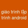 giáo trình lập trình android