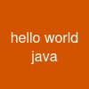 hello world java