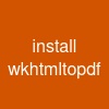 install wkhtmltopdf