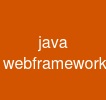 java webframework