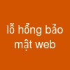 lỗ hổng bảo mật web