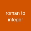 roman to integer