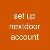 set up nextdoor account