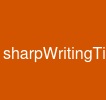 sharpWritingTips
