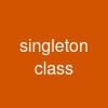 singleton class