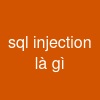 sql injection là gì