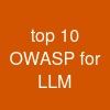 top 10 OWASP for LLM
