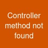 Controller method not found