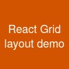 React Grid layout demo