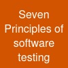 Seven Principles of software testing