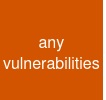 any vulnerabilities