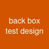 back box test design