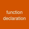 function declaration