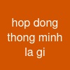 hop dong thong minh la gi