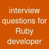 interview questions for Ruby developer