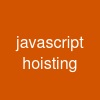 javascript hoisting