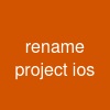 rename project ios
