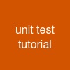 unit test tutorial