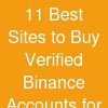 11 Best Sites to Buy Verified Binance Accounts for Quick Sell