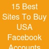 15 Best Sites To Buy USA Facebook Accounts