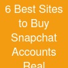 6 Best Sites to Buy Snapchat Accounts (Real