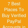 7 Best Places To Buy Verified PayPal Accounts in USA