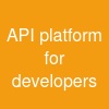 API platform for developers