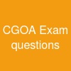 CGOA Exam questions