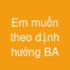 Em muốn theo định hướng BA