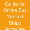 Guide for Online Buy Verified Stripe Accounts