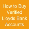 How to Buy Verified Lloyds Bank Accounts
