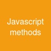 Javascript methods