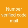 Number verified (code mail)