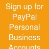 Sign up for PayPal | Personal & Business Accounts