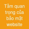 Tầm quan trọng của bảo mật website