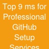 Top 9 ms for Professional GitHub Setup Services
