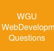 WGU Web-Development-Applications Questions