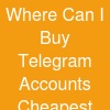 Where Can I Buy Telegram Accounts Cheapest?