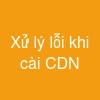 Xử lý lỗi khi cài CDN