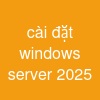 cài đặt windows server 2025