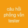 câu hỏi phỏng vấn tester